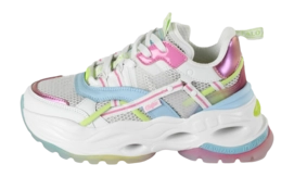 Buffalo Women Triplet Hollow Lime Purple Pink