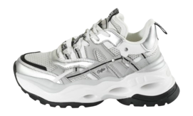 Baskets Buffalo Women Triplet Hollow White Black Silver