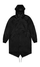 Imperméable RAINS Unisexe Fishtail Parka Black Grain