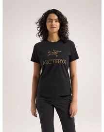 S24-X000008135-Arc-Word-Cotton-T-Shirt-Black-Canvas-Women-s-Front-View