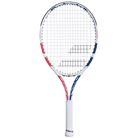 Raquette de Tennis Babolat Drive Junior 24 Girl White Pink Blue (Cordé)