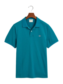 Polo GANT Homme Ruggers Ss Ocean Turquoise