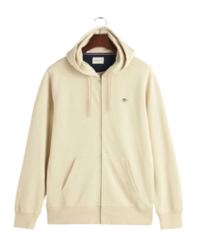 Gilet GANT Men Sweat Zip Soyeux Beige