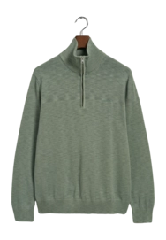 Trui GANT Men Cotton Half Zip Kalamata Green
