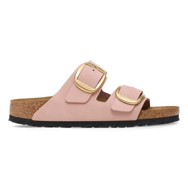 Tongs Birkenstock Femme Arizona Big Buckle Nubuck Soft Pink Narrow