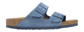 Tongs Birkenstock Homme Arizona Suede Leather Elemental Blue Regular