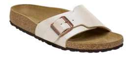 Tongs Birkenstock Femme Catalina BS Birko-Flor Graceful Pearl White Narrow