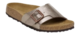 Flip Flops Birkenstock Catalina BS Birko-Flor Damen Graceful Taupe Narrow