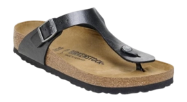 Tongs Birkenstock Femme Gizeh Birko-Flor Graceful Licorice Narrow