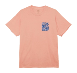 T-Shirt Obey Men Eyes In My Head Pigment sunset coral