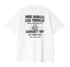 T-Shirt Carhartt WIP S/S Less Troubles T-Shirt Unisex White / Black