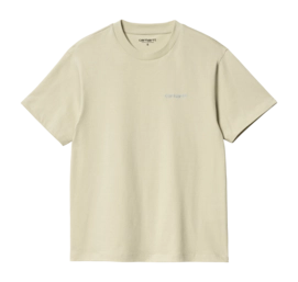 T-Shirt Carhartt WIP W' S/S Script Embroidery Damen Beryl / Frosted Blue