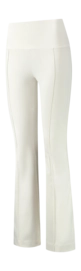 Legging Deblon Women Celine Flared Topstitch Leggings Offwhite