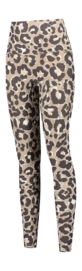 Leggings Deblon Classic Leggings High Waistband Damen Leopard Chocolate