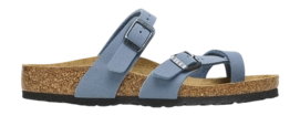 Tongs Birkenstock Enfant Mayari Birko-Flor Nubuck Elemental Blue Narrow