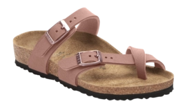 Tongs Birkenstock Enfant Mayari Birko-Flor Nubuck Pink Clay Narrow