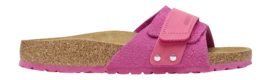 Tongs Birkenstock Women Oita Nubuck/Suede Leather Moderne Suede Fuchsia Tulip Narrow