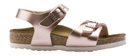 Sandalen Birkenstock Rio Birko-Flor Kinder Electric Metallic Copper Regular
