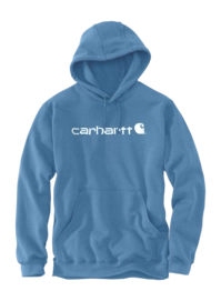 Trui Carhartt Men Signature Logo Sweatshirt Blue Lagoon Heather 24