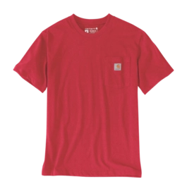 T-Shirt Carhartt Men Workwear Pocket S/S Fire Red Heather