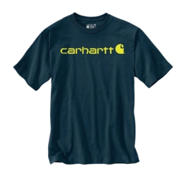 T-Shirt Carhartt Men Core Logo T-Shirt S/S Night Blue Heather