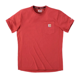 T-Shirt Carhartt Force Flex Pocket Herren Red Barn Heather