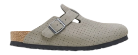 Sabots Birkenstock Unisexe Boston BS Suede Embossed Emboss Dots Stone Coin Regular