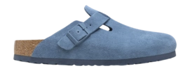 Sabots Birkenstock Homme Boston BS Suede Leather Elemental Blue Regular