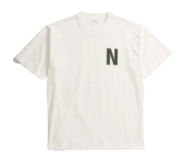 T-Shirt Norse Projects Men Simon Loose Organic Heavy Jersey Large N T-Shirt Ecru