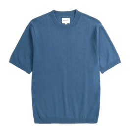 T-Shirt Norse Projects Homme Rhys Coton Lin T-Shirt Calcite Blue