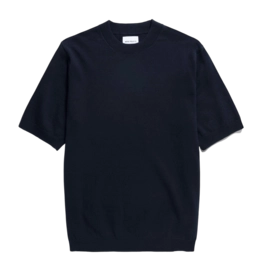 T-Shirt Norse Projects Homme Rhys Coton Lin T-Shirt Dark Navy