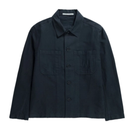 Chemise Norse Projects Homme Tyge Cotton Linen Overshirt Dark Navy