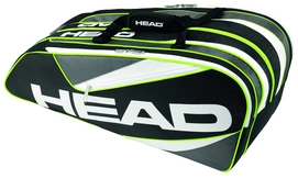 Tennistasche HEAD Elite 9R Supercombi Schwarz Anthrazit