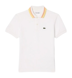 Polo Lacoste Boys PJ9702 White/Cina-Yellow