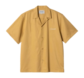 Shirt Carhartt WIP Unisex S/S Delray Shirt Bourbon / Wax