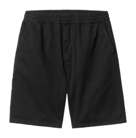 Shorts Carhartt WIP Unisex Flint Short Black Garment Dyed