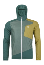 Jacket Ortovox Men Windbreaker Arctic Grey