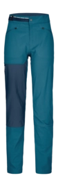 Broek Ortovox Women Brenta Petrol Blue