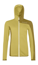 Jas Ortovox Women Fleece Light Grid Hooded Wabisabi