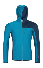 Veste Ortovox Homme Fleece Light Grid Hooded Mountain Blue