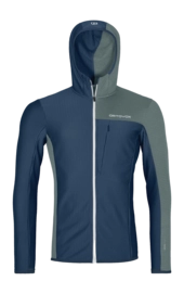 Veste Ortovox Homme Fleece Light Grid Hooded Deep Ocean