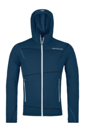 Sweatjacke Ortovox Fleece Light Hoody Herren Deep Ocean