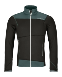 Sweatjacke Ortovox Fleece Light Jacket Herren Black Raven