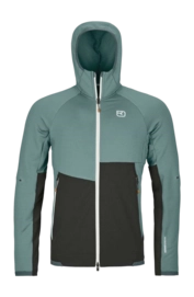Jacke Ortovox Fleece Rib Hoody Herren Arctic Grey