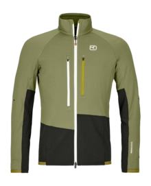 Zip Sweatshirt Ortovox Men Fleece Rib Jacket Wild Herbs
