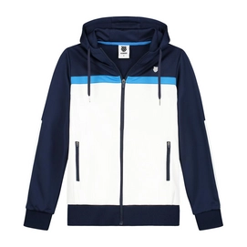 Gilet de Tennis K Swiss Girls Core Team Tracksuit Jacket Navy White French Blue-Taille 128