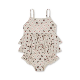 Maillot 1 Pièce Konges Sløjd Manuca Frill Cherry Motif