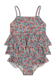 Maillot 1 Pièce Konges Sløjd Manuca Frill Rosie Blue