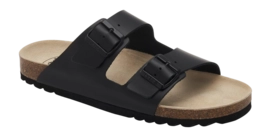 Tongs Scholl Homme Julien Leather Black