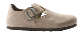 Sabots Birkenstock Femme London Suede Leather Taupe